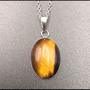 Tiger’s Eye Pendant Necklace